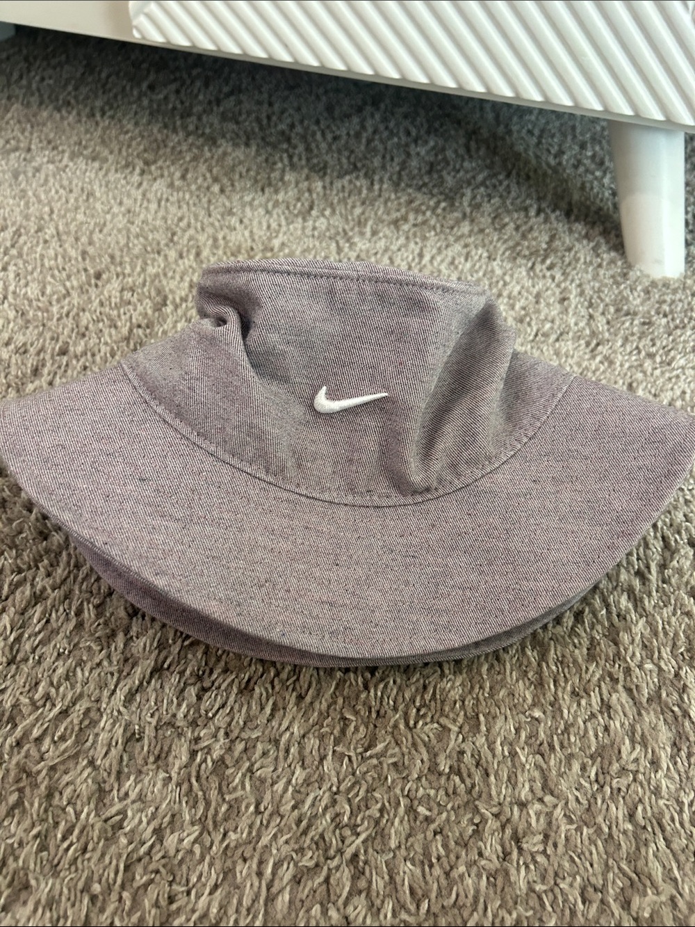 Nike Lavender Bucket Hat with White Swoosh